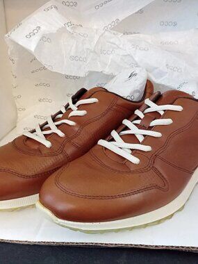 ECCO Women’s Shoes 10 US Sneak Retro Brown Leather - BRAND NEW!!